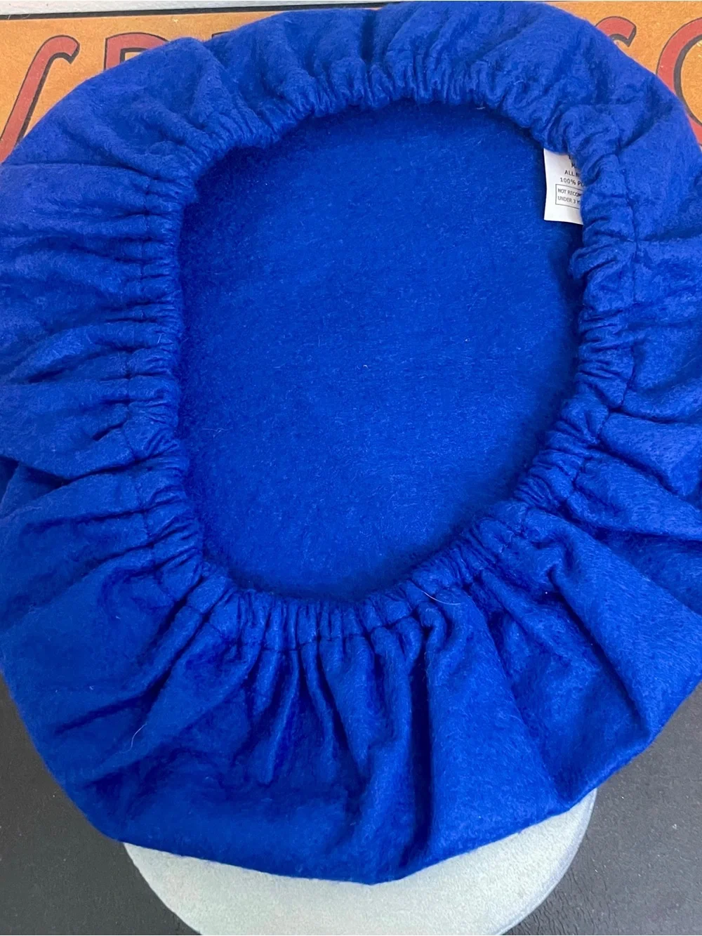 4 Felt French Berets Costume Set in Blue Red Yellow Green NWT